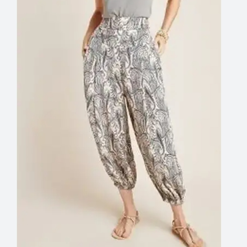 Anthropologie Paisley Harem Pants Size Small